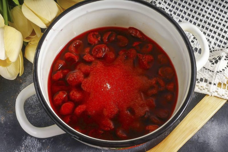 how to stew cherries